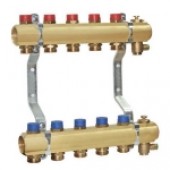 Коллектор для систем водоснабжения и отопления, 11 контуров